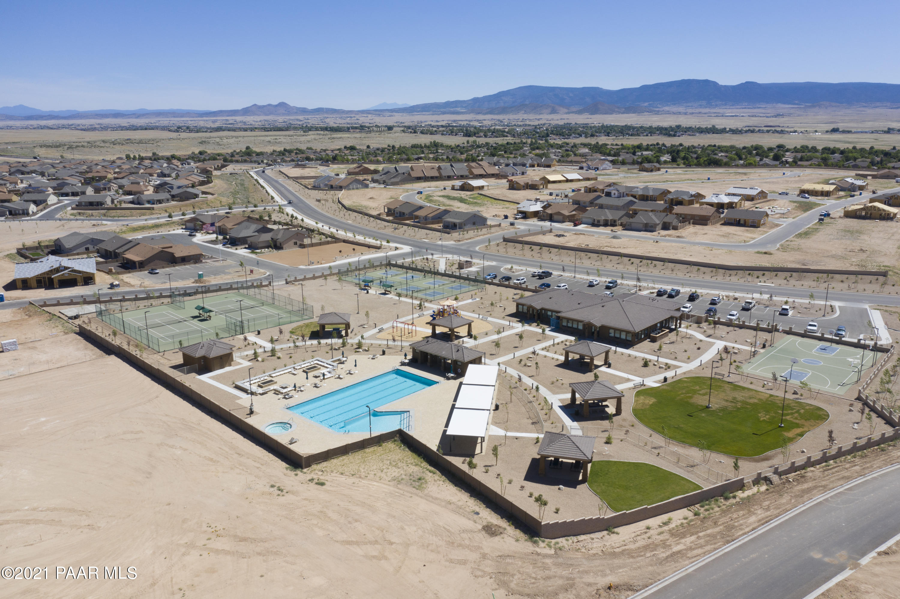 6582 Farmstead Road, Unit 3 Prescott Valley, AZ 86314 - Photo 38 of 41 an aerial view of residential house with outdoor space