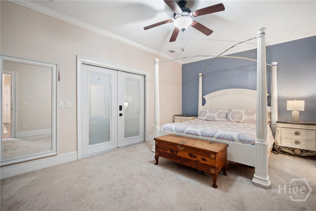 106 Danbury Court Pooler, GA 31322 - Photo 16 of 46 Master Bedroom with exit to back porch