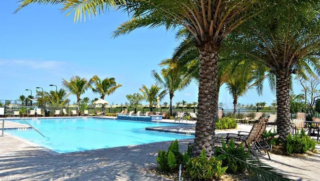 a view of a yard with an outdoor space