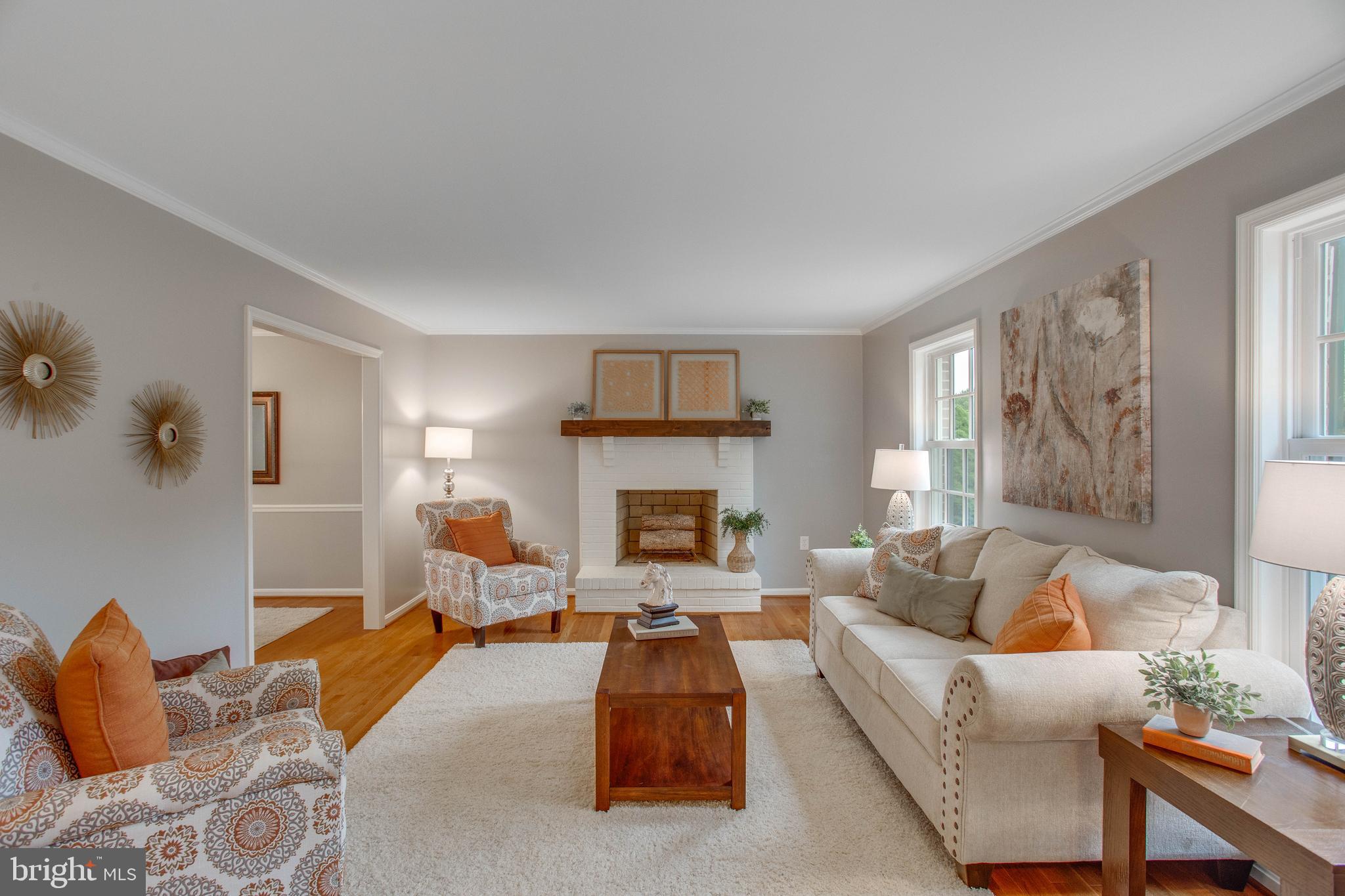 With hardwood floors throughout most of 1st level.