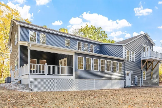 a view of a yard with a trees
