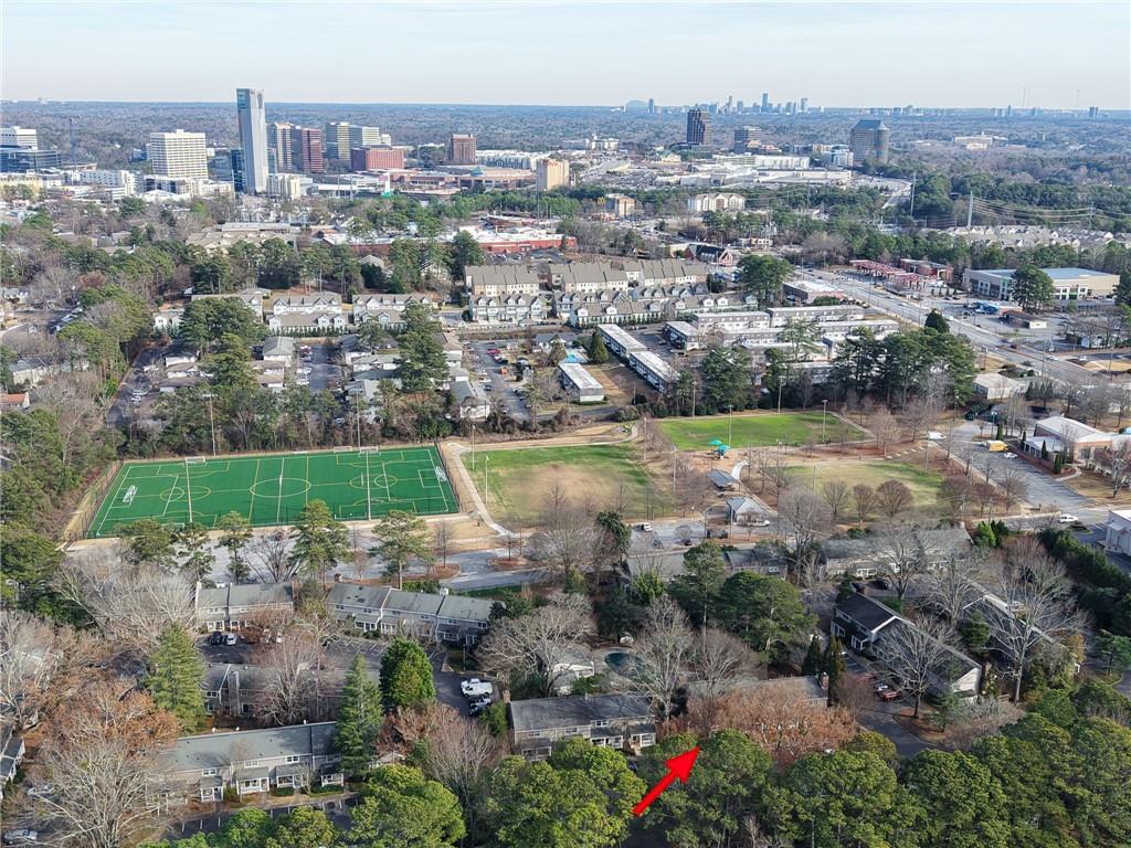2763 Farmstead Road Smyrna, GA 30080 - Photo 35 of 35 an aerial view of a city with lots of residential buildings