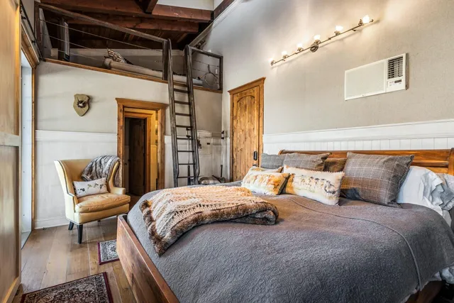 a view of a swimming pool with chairs