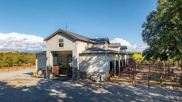 a view of a house with a patio