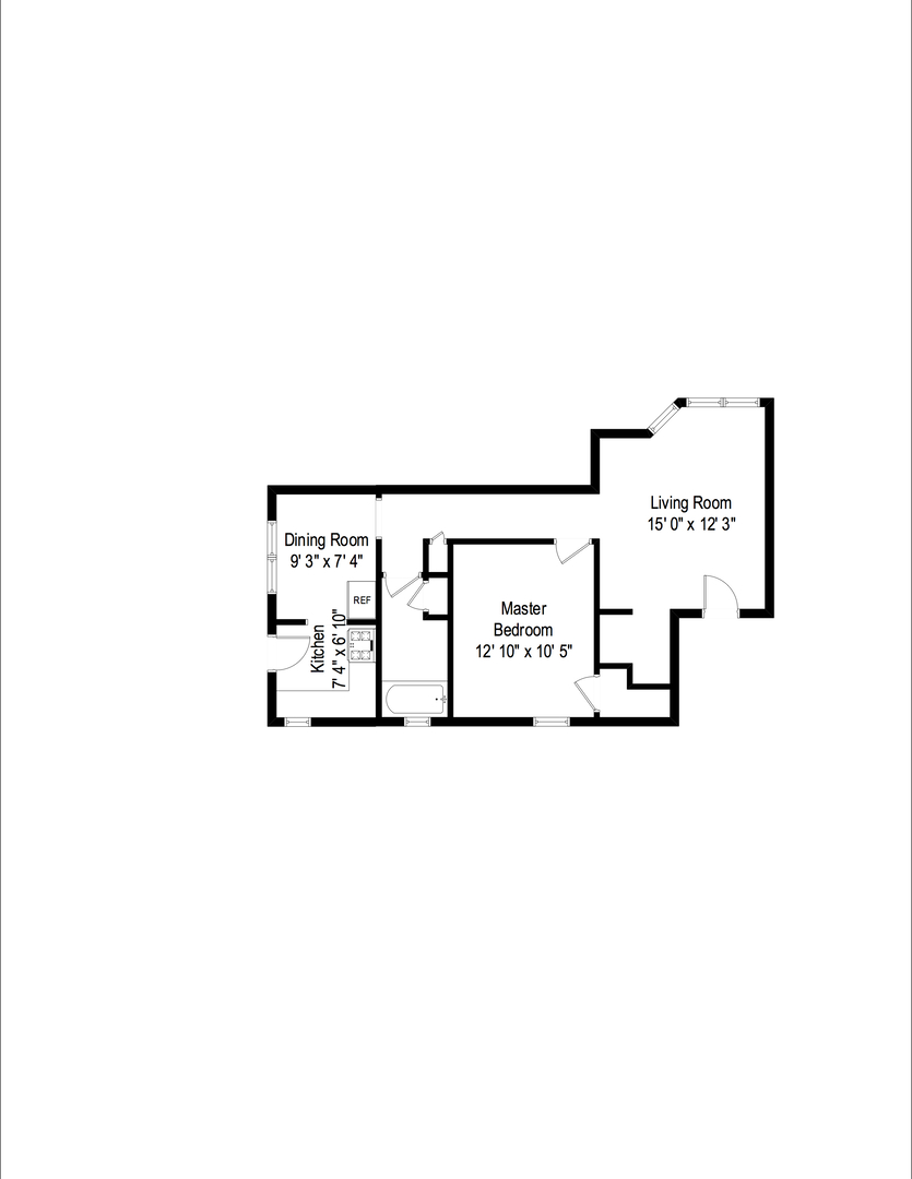 1919 A Grove Avenue, Unit 34 Berwyn, IL 60402 - Photo 21 of 21 a picture of a floor plan
