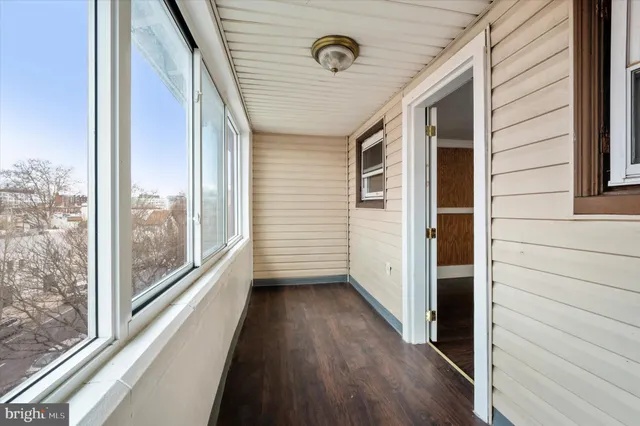 a view of a door of the house