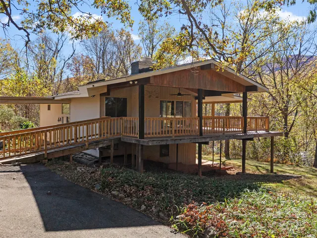 a house view with a garden space