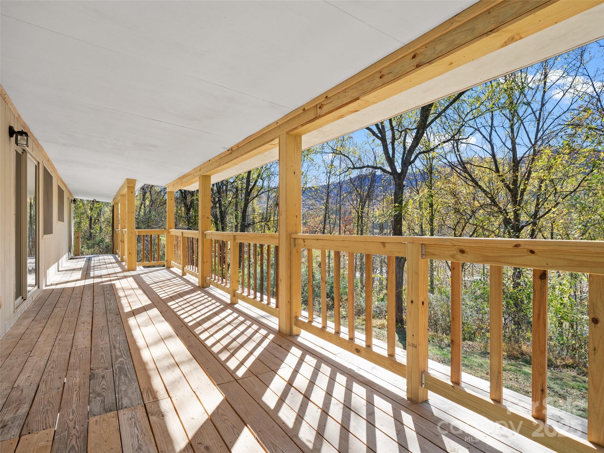 19 Old Patton Hill Road Swannanoa, NC 28778 - Photo 6 of 44 a view of balcony with wooden floor