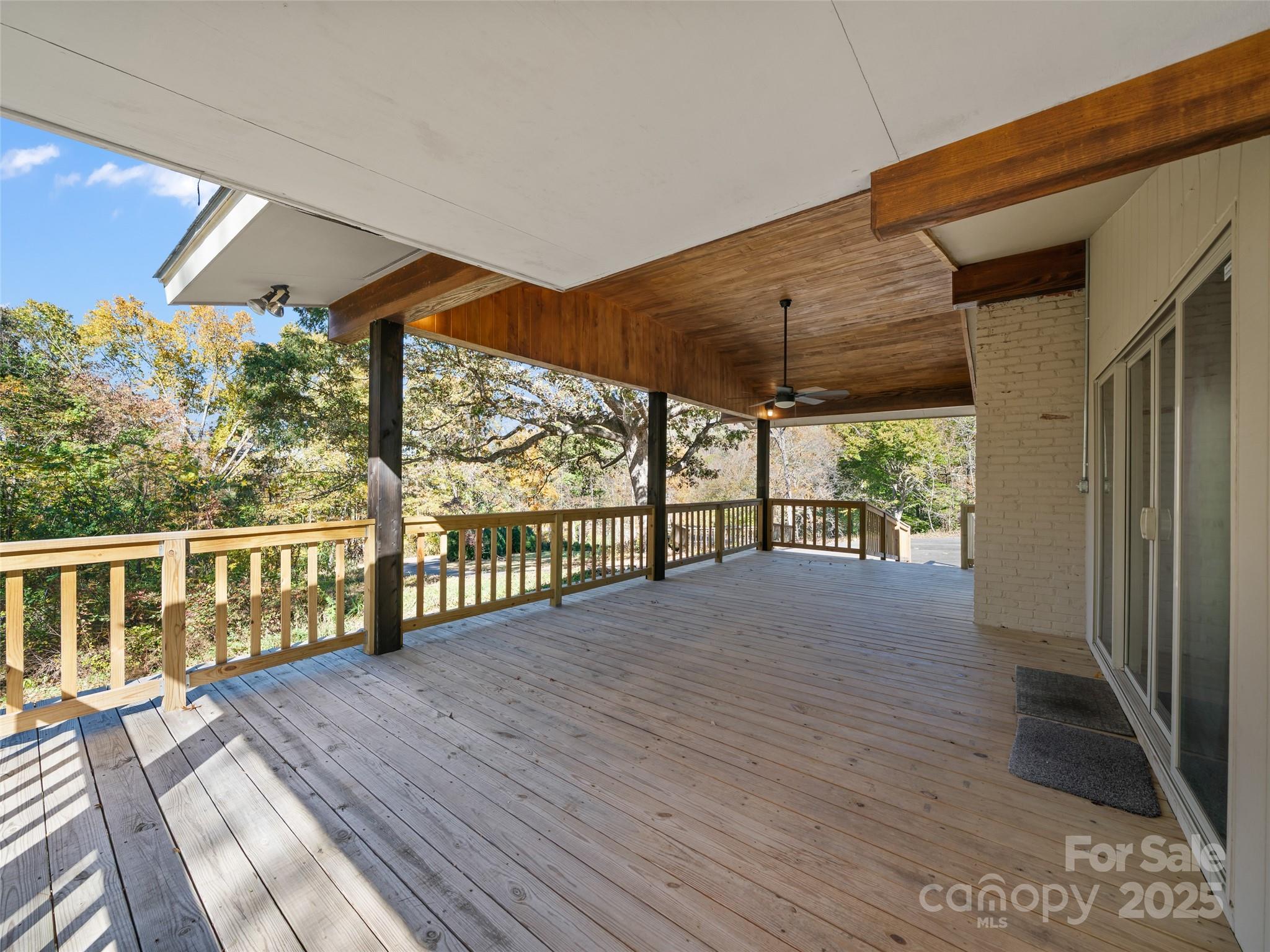 19 Old Patton Hill Road Swannanoa, NC 28778 - Photo 7 of 44 a view of a balcony with wooden floor