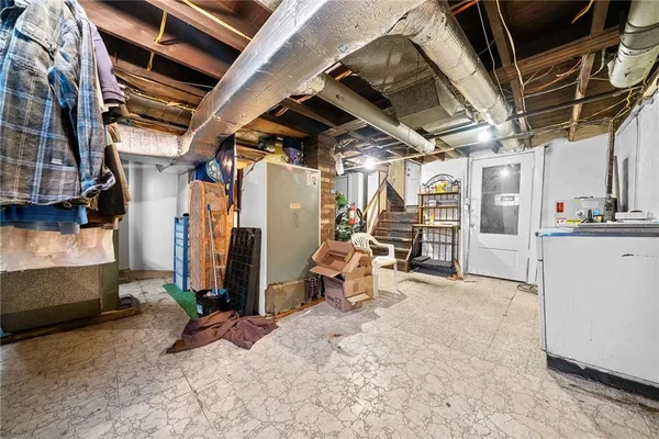 a view of a storage room