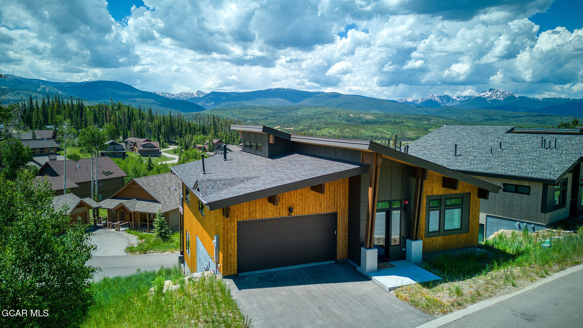 82 Game Trail Fraser, CO 80442 - Photo 41 of 51 an aerial view of a house with pool table and chairs