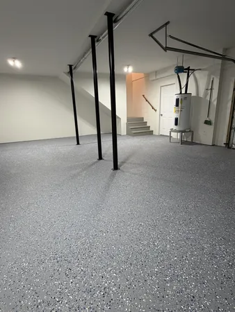 a view of a room with an empty space