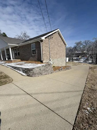 a backyard of a house