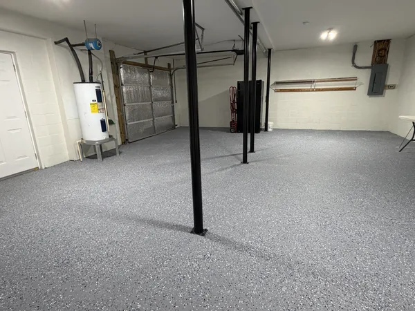 a view of hallway with couch