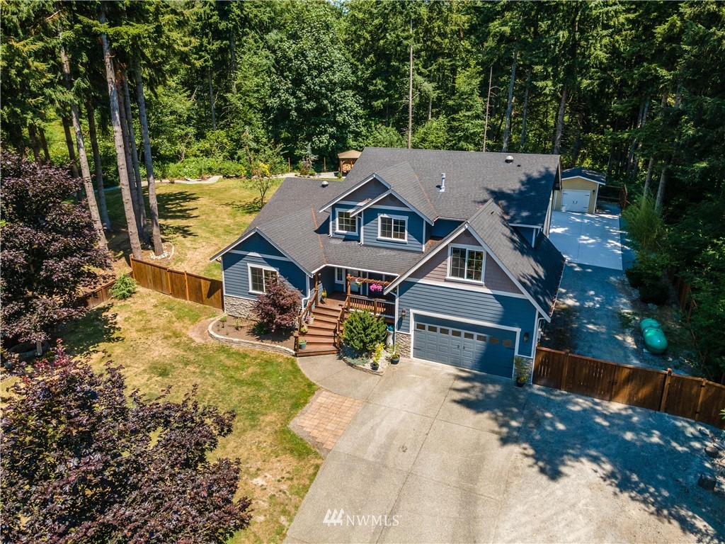 27515 Rose Road Arlington, WA 98223 - Photo 2 of 31 aerial view of a house with a yard