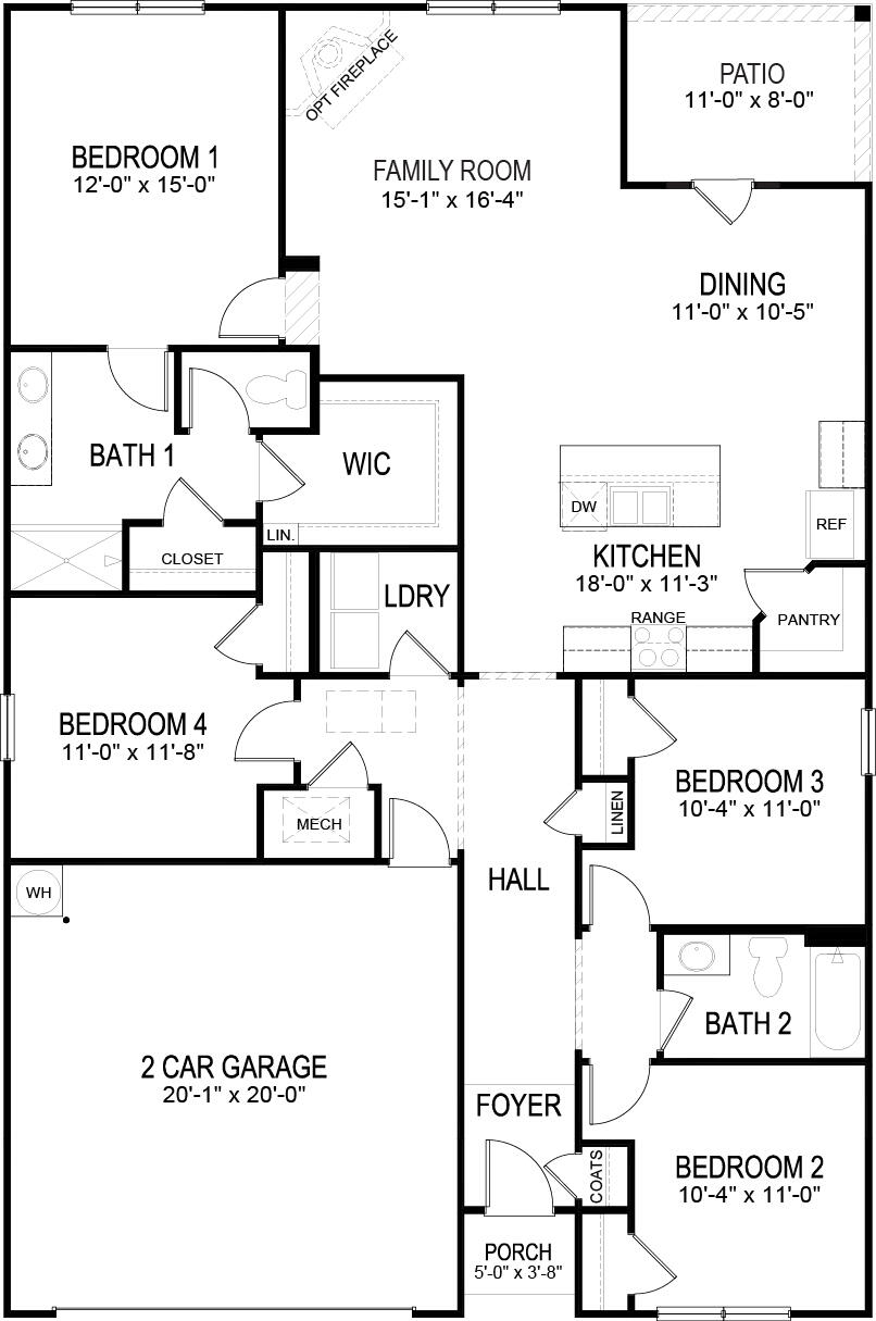 3147 Highline Drive Cleveland, TN 37311 - Photo 34 of 34 CHAT Cali Floor Plan Tradition Updated