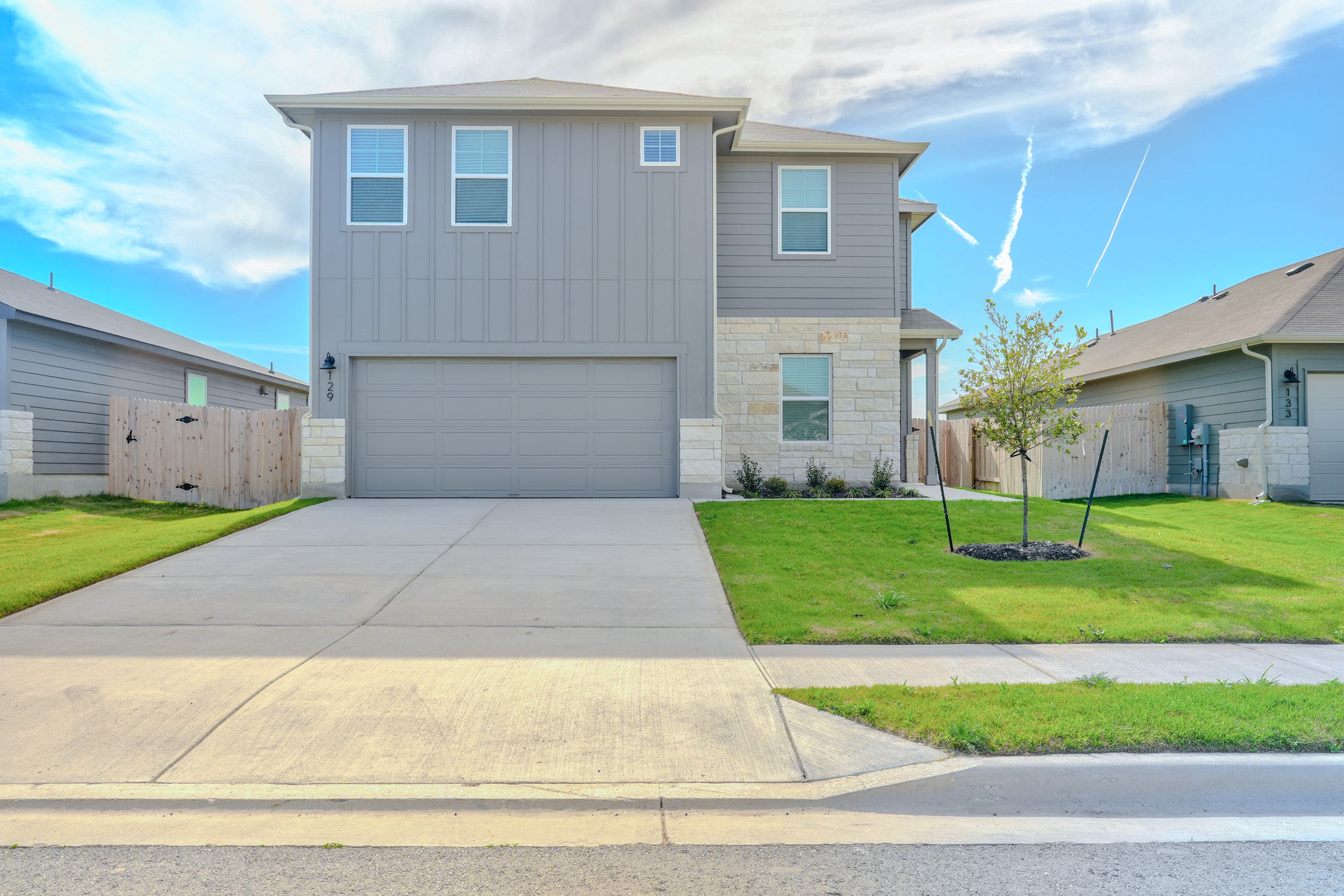 a front view of house with yard