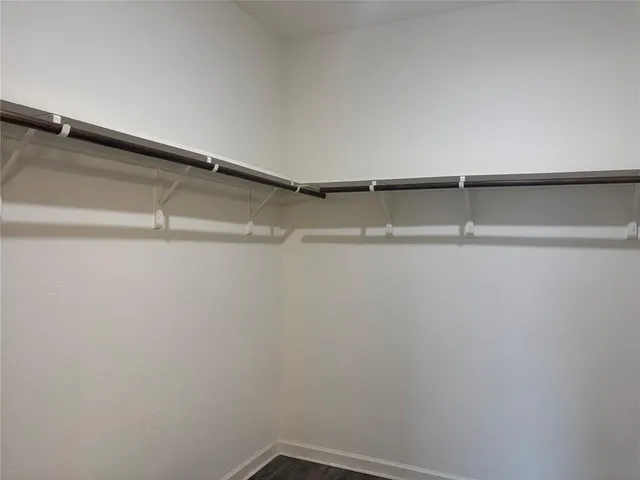 a close view of closet