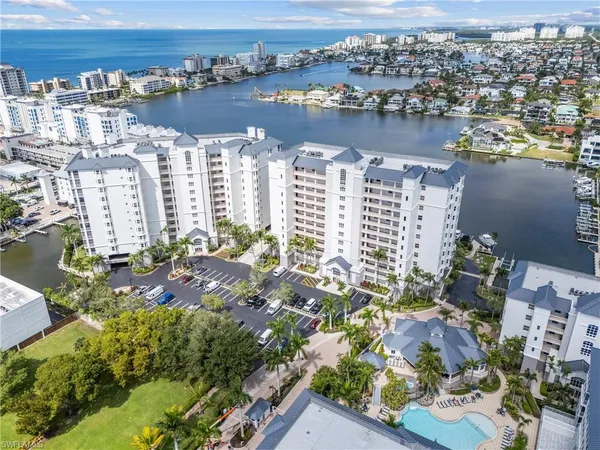 a view of a city with tall buildings