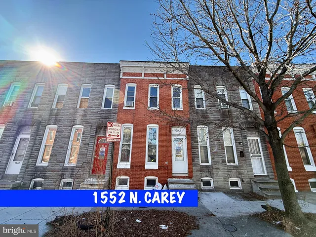$54,900 | 1552 North Carey Street, Baltimore, MD 21217