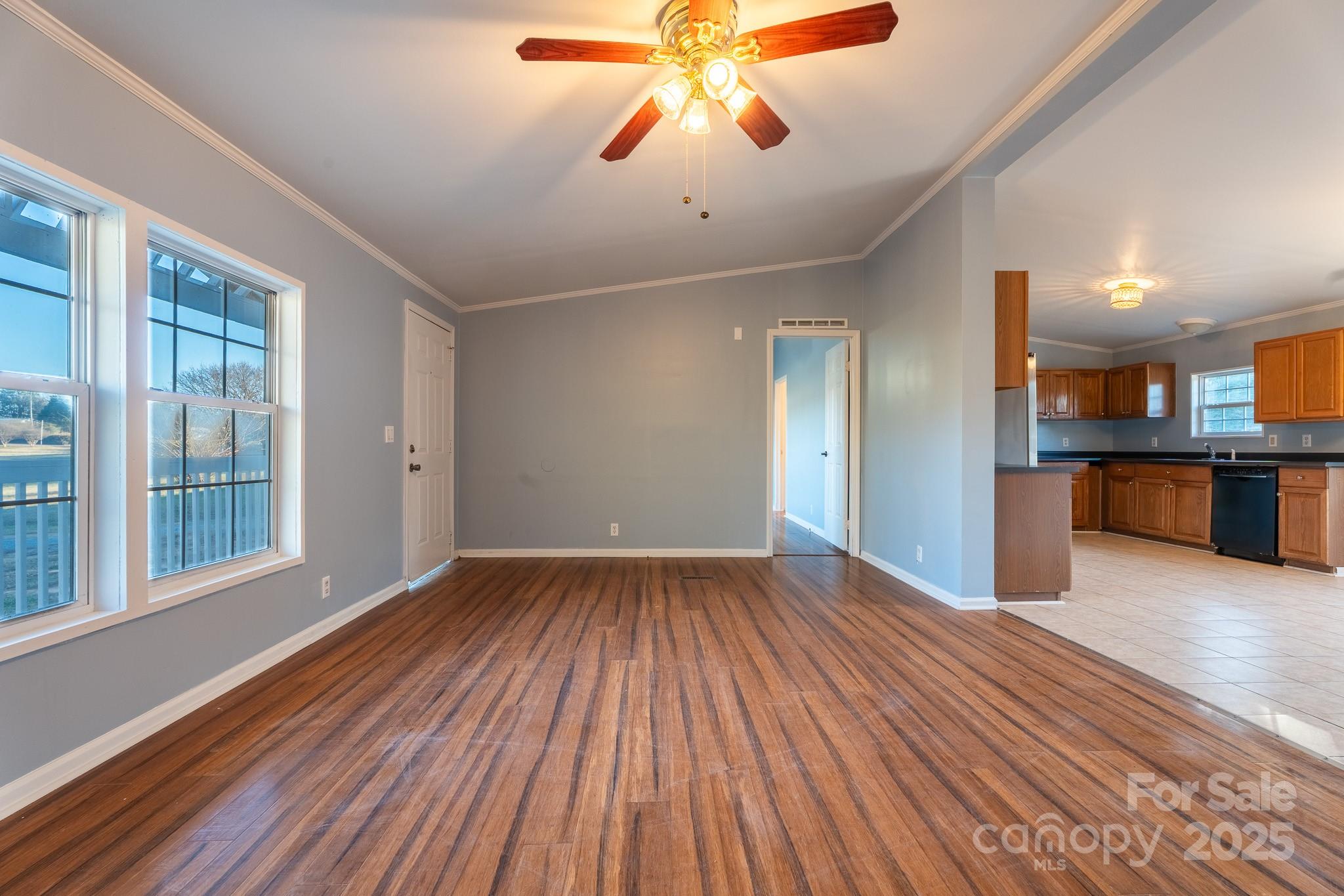 964 Lavender Road Grover, NC 28073 - Photo 2 of 26 a view of kitchen with sink and wooden floor