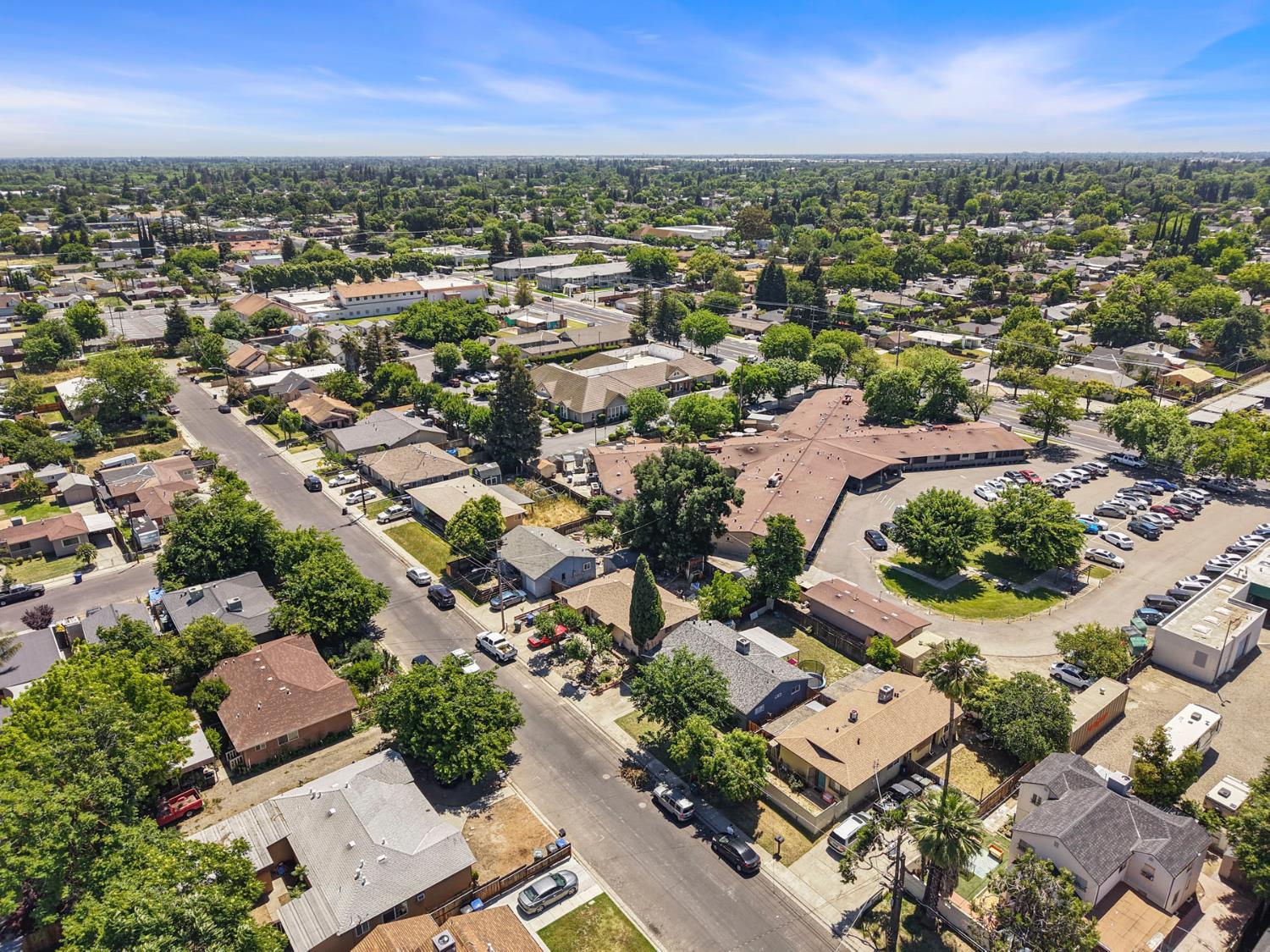 152 Drake Avenue Modesto, CA 95350 - Photo 48 of 52 an aerial view of residential house with outdoor space