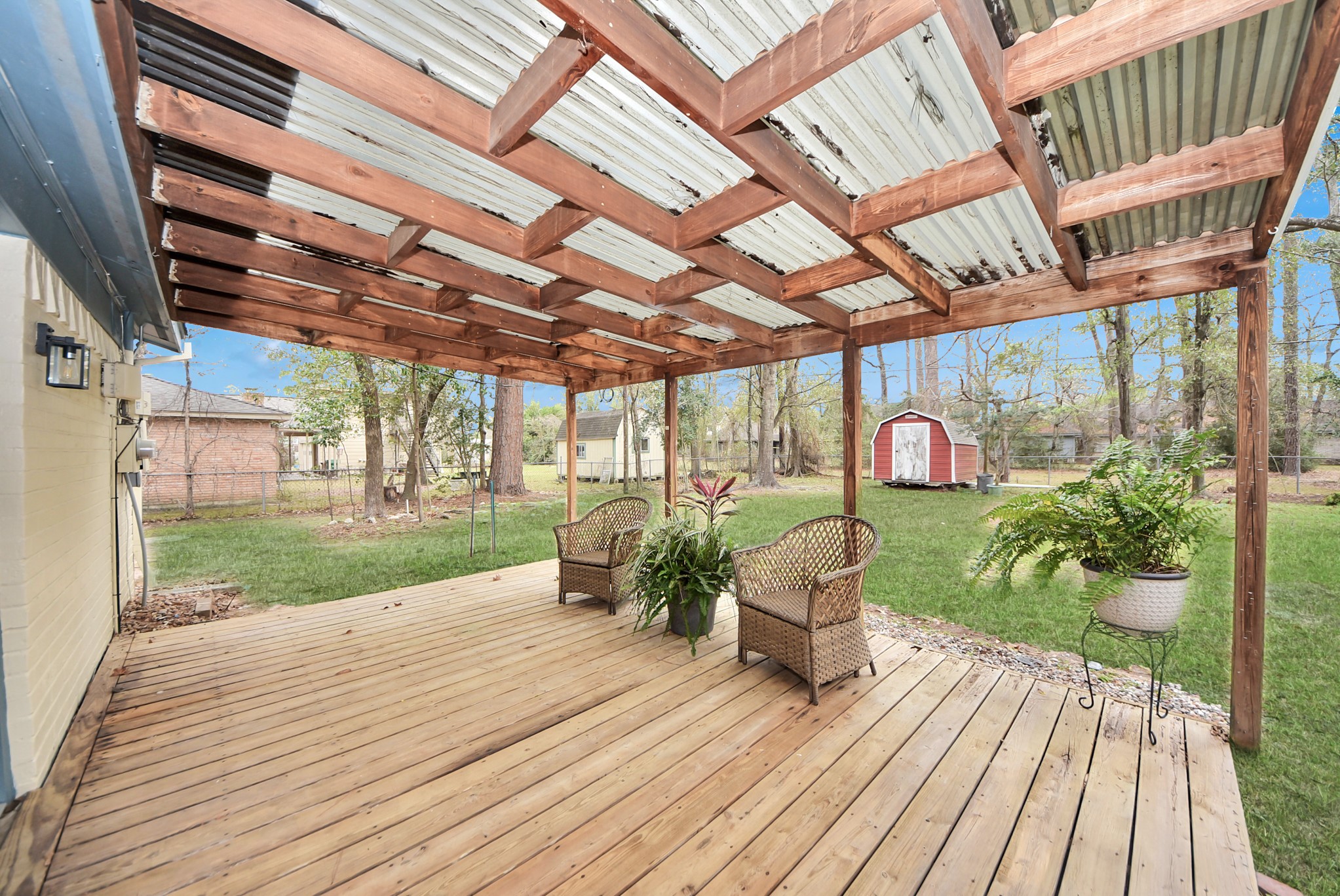 26206 Maplewood Drive Spring, TX 77386 - Photo 43 of 47 a view of a porch with wooden floor