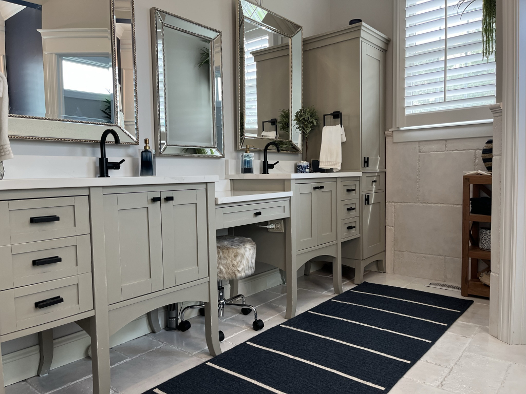 12747 Harrold Point Road Wapella, IL 61777 - Photo 20 of 48 a bathroom with a sink and a mirror
