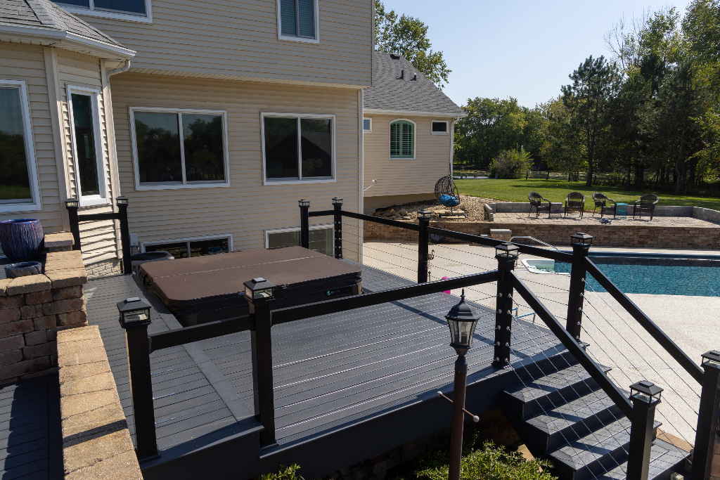 12747 Harrold Point Road Wapella, IL 61777 - Photo 45 of 48 a view of a terrace with seating area