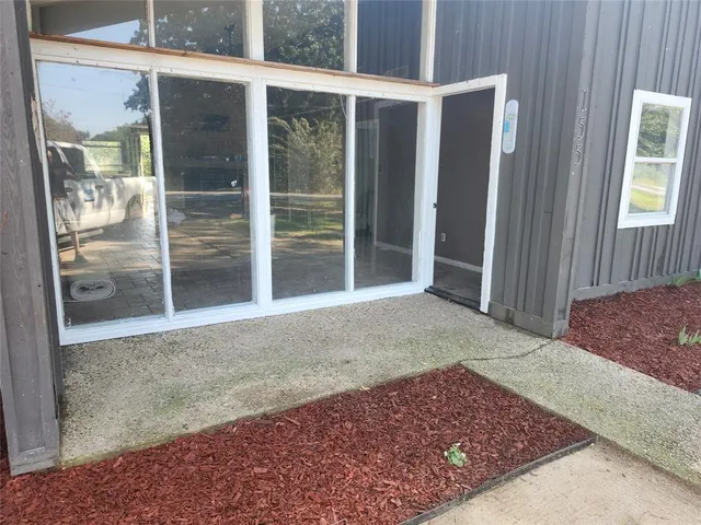 a view of front door