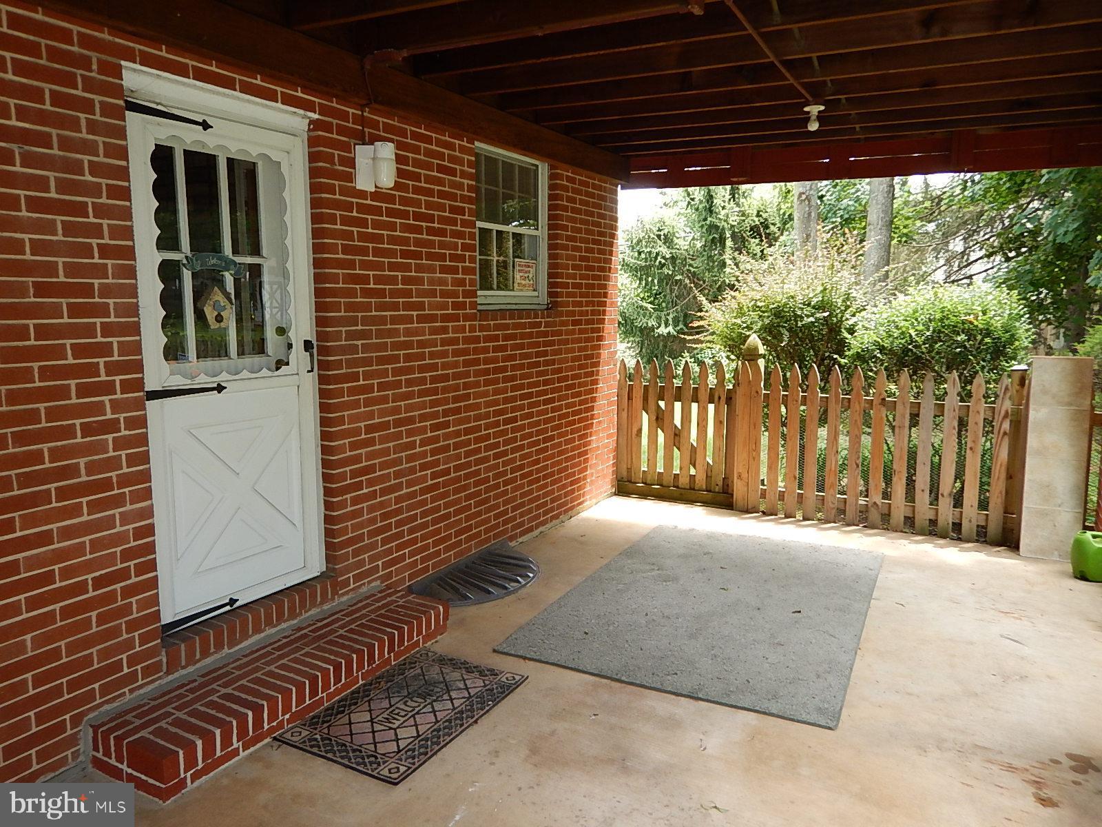205 Red Pump Road Bel Air, MD 21014 - Photo 4 of 31 Carport view toward back yard & kitchen door