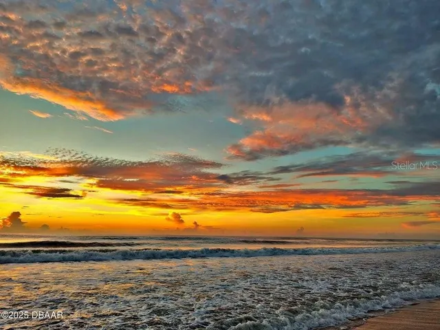 a view of an ocean and beach