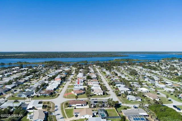 a view of an ocean and beach