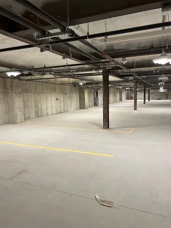 a view of a garage