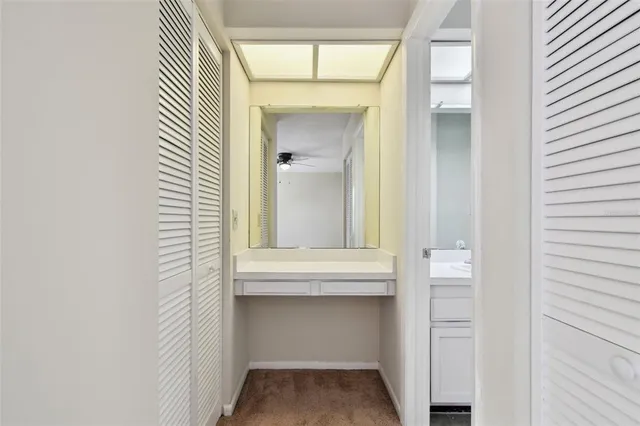 a view of front door with a sink