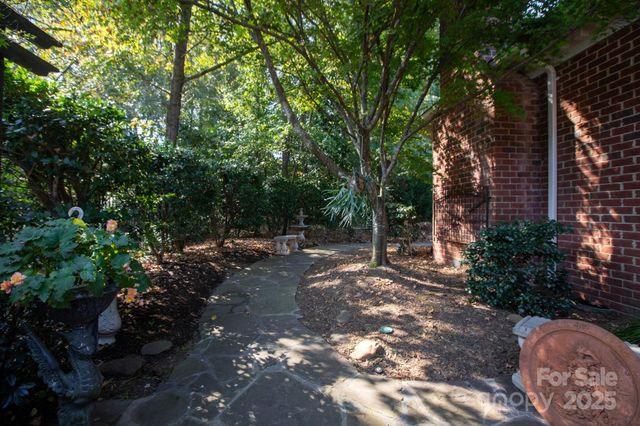 a view of backyard with green space
