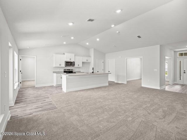 1015 Gulfport Road Southeast Palm Bay, FL 32909 - Photo 16 of 21 vaulted ceiling