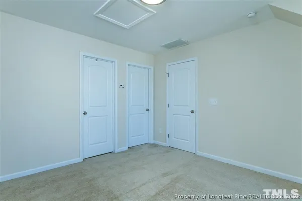 a view of an empty room