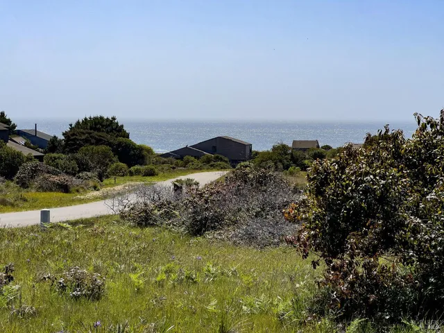 a view of a lake with a building in the background