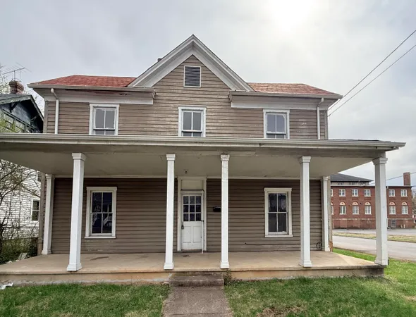 a front view of a house