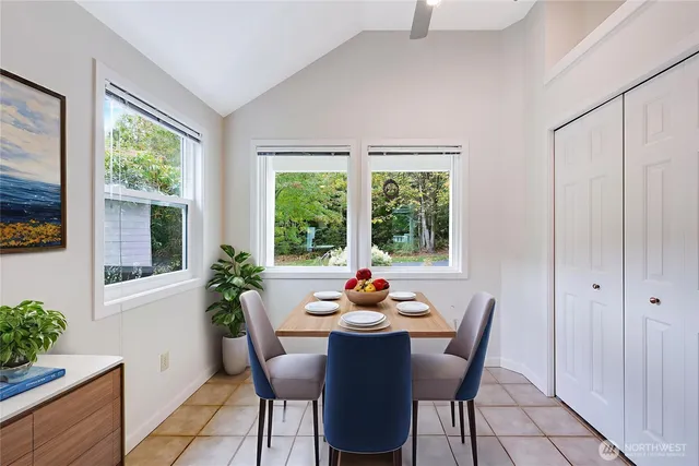 a living room with furniture and window