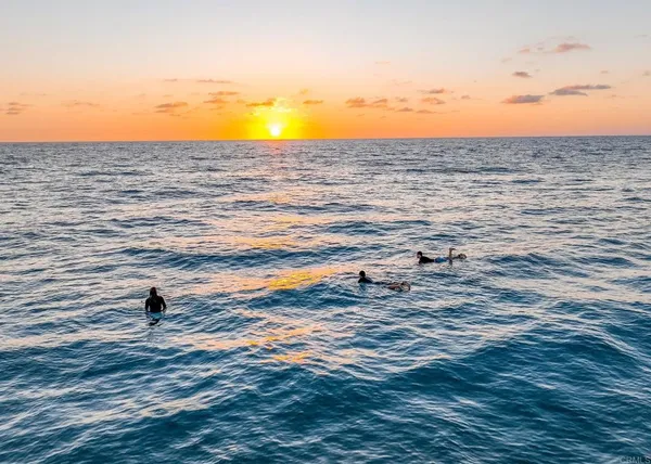 a city view with tall buildings