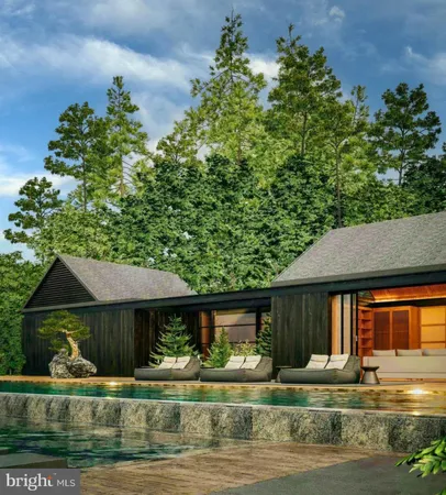 a view of backyard with green space