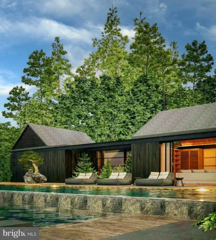 a view of backyard with green space