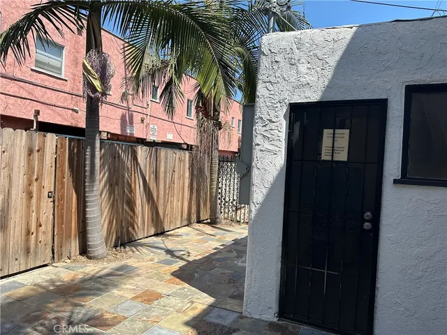 a view of a house with a door