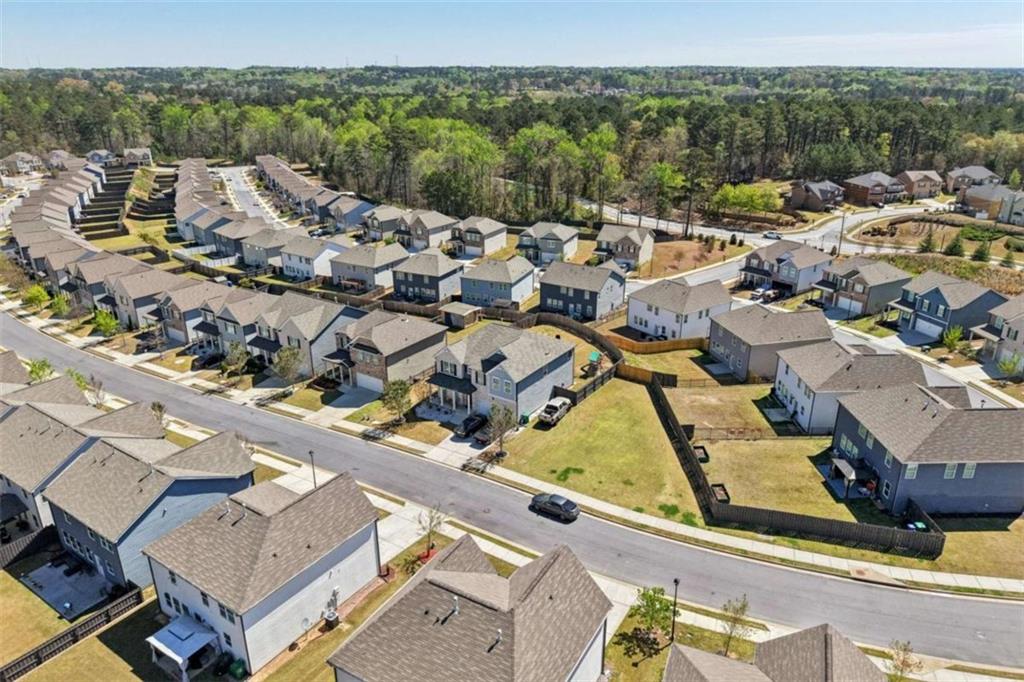 3605 Broadwick Lane Lithonia, GA 30038 - Photo 29 of 41 an aerial view of residential houses with outdoor space