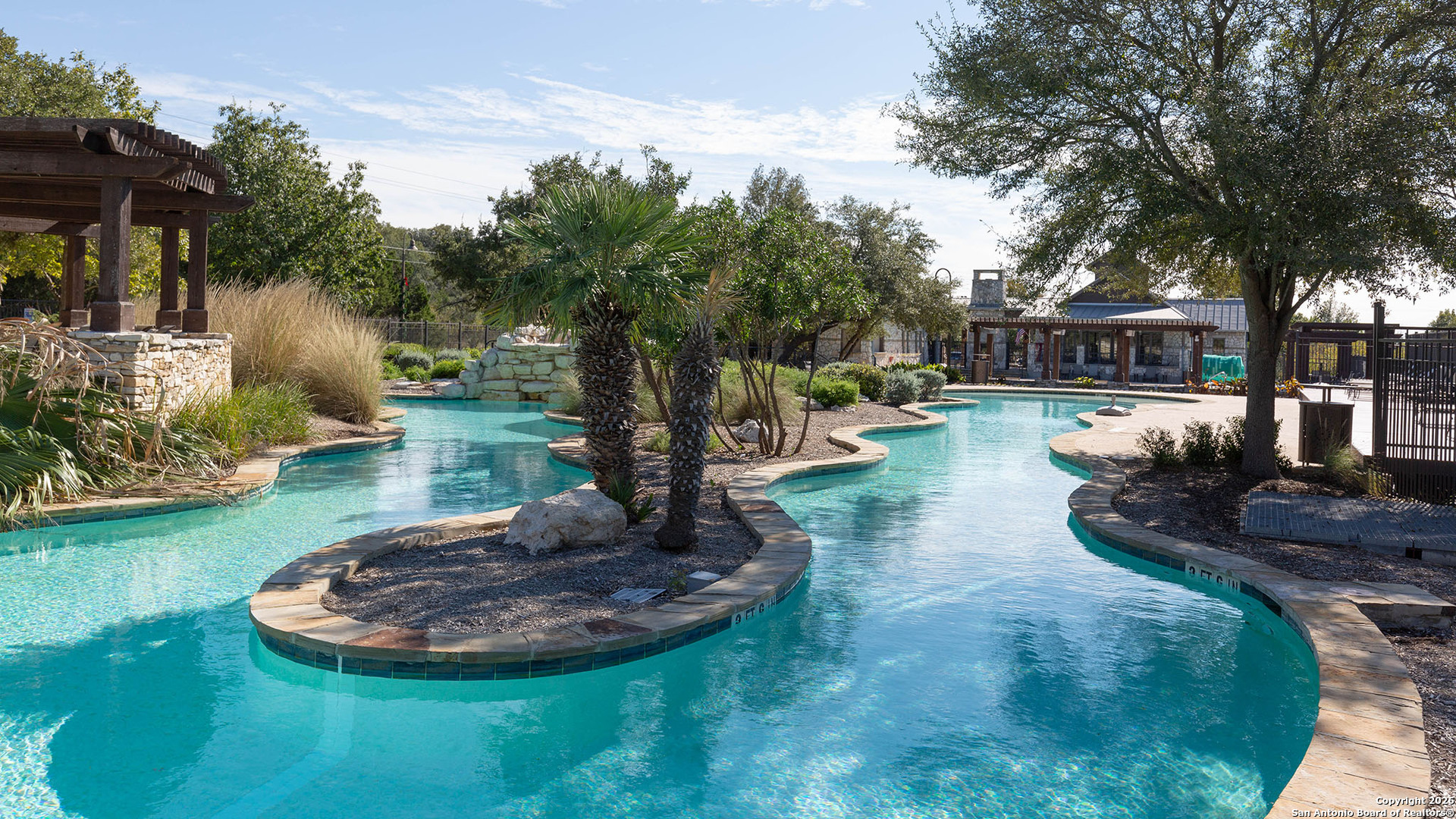 140 Krueger Way Cibolo, TX 78108 - Photo 6 of 10 a view of a backyard with plants and a patio