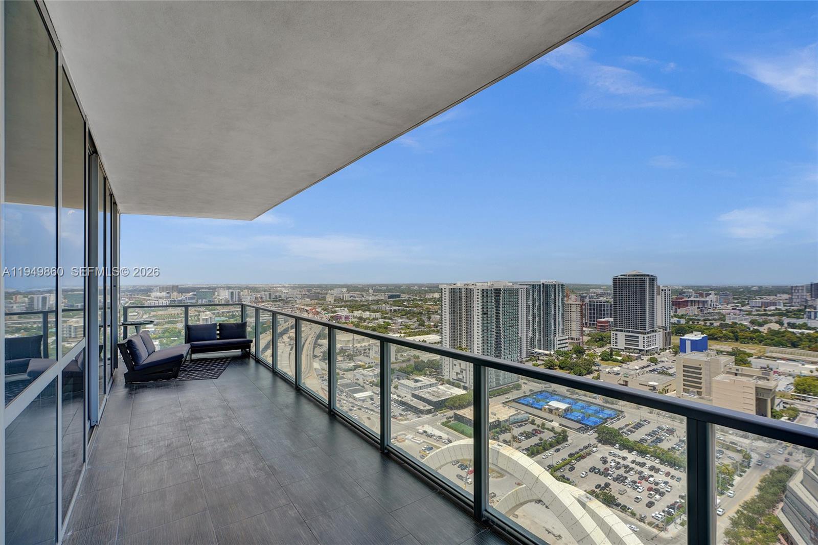 1100 Biscayne Boulevard, Unit 3708 Miami, FL 33132 - Photo 31 of 43 a view of balcony with city