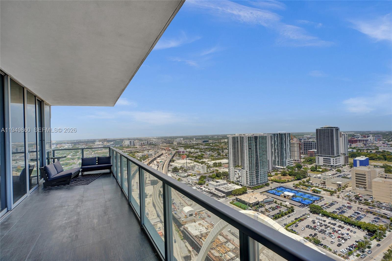 1100 Biscayne Boulevard, Unit 3708 Miami, FL 33132 - Photo 33 of 43 a view of city from balcony
