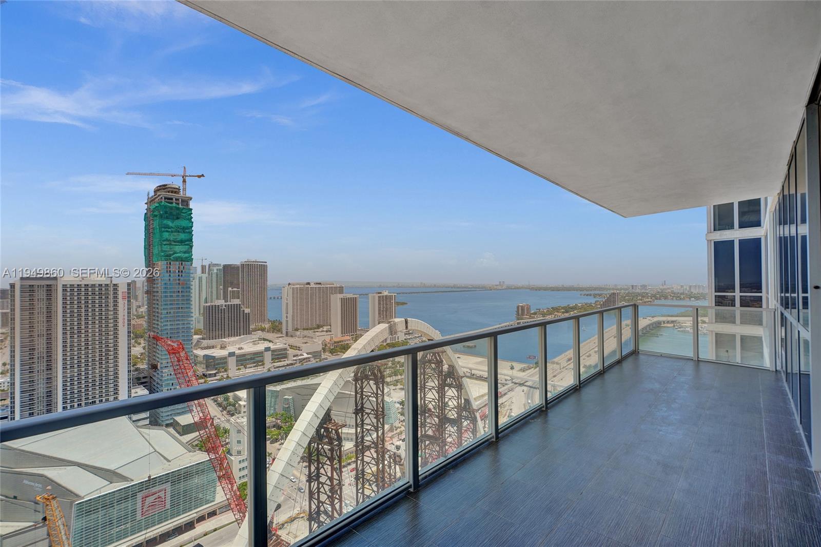 1100 Biscayne Boulevard, Unit 3708 Miami, FL 33132 - Photo 38 of 43 a view of balcony with furniture